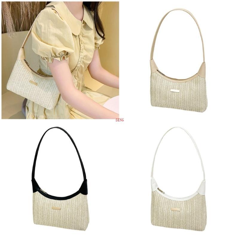 Seng Elegant Bohemian Braided Bag Summer Accessory Fasguib Shoulder Bag Carryall