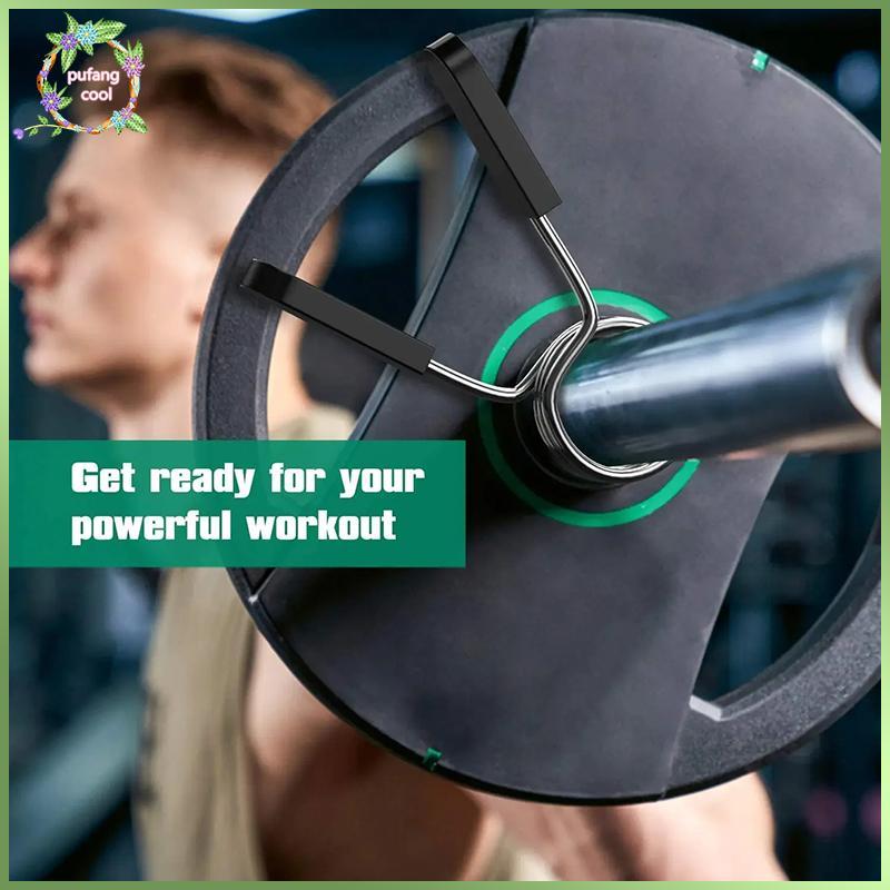 PUCOOL 25/28/30 มม.Barbell Clamp ฤดูใบไม้ผลิคลิปคอยิมน้ําหนักดัมเบล Lo Standard Lifting Kit Barbell 