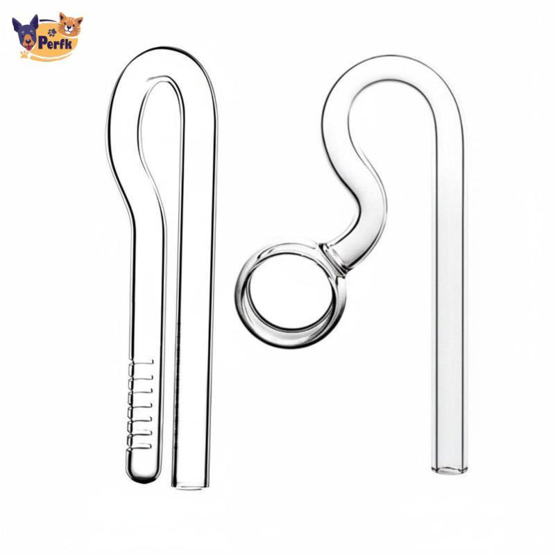 Perfk Borosilicate Glass Aquarium Lily Pipe หลอดอุตสาหกรรมสําหรับถังปลูกไหลออกไหลออก