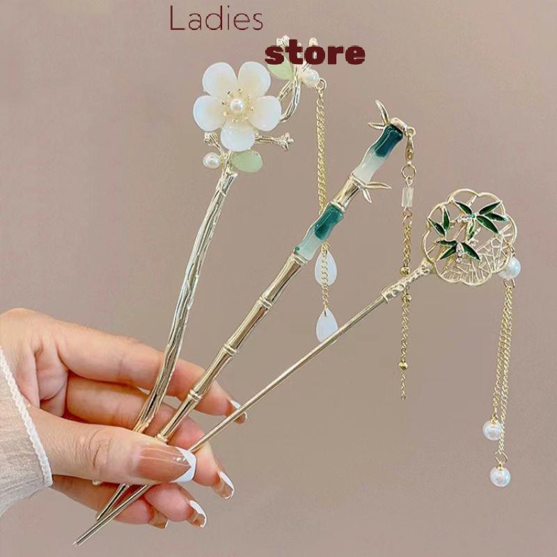 KTH Retroสไตล์จีนSelคลิปผมสําหรับผู้หญิงผมSti Pinsดอกไม้Handmade Hairpins Charmเครื่องประดับอุปกรณ์เสริมผมร้อน