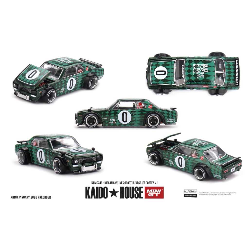 MINI GT No.249 Kaido House Nissan Skyline 2000GT-R (KPGC10) Cortez V1 KHMG249
