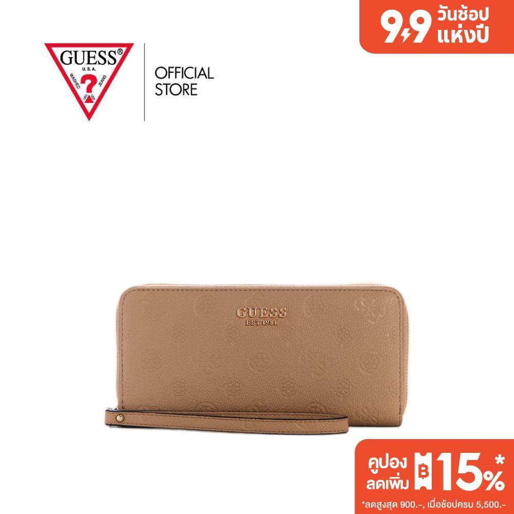 GUESS กระเป๋า รุ่น PD9746146 ELLA LOGO SLG LRG ZIP AROUND