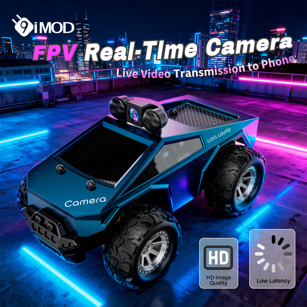 9IMOD KF29 1:28 FPV RC รถ HD กล้อง 2.4G รีโมทคอนโทรล Real-Time Video APP ควบคุม 3.7V 500mAh แบตเตอรี