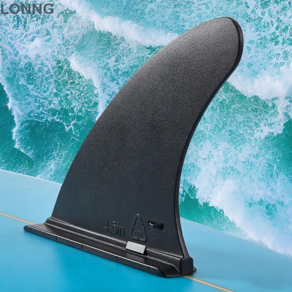LONNG Surf & SUP Single Fin, สไลด์ใน 4.5 นิ้วที่ถอดออกได้ Paddle Board Fin, เปลี่ยน Paddle Board Fin