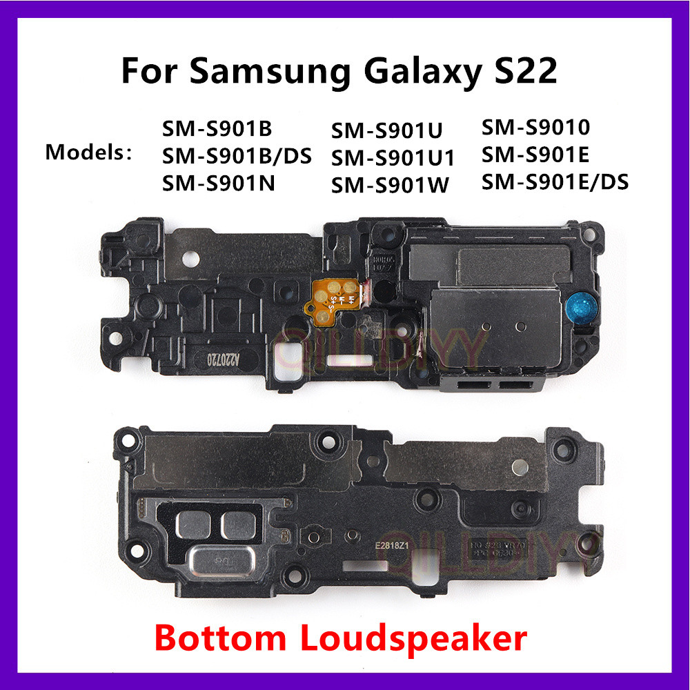 ลําโพงสําหรับ Samsung Galaxy S22 5G SM-S901B S901E/DS S901U S901 ด้านล่างลําโพง Buzzer Ringer โมดูลอ