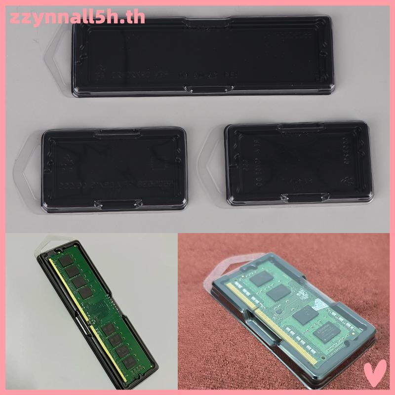 Zzynnall5h 10 ชิ้น DIMM หน่วยความจําผู้ถือกรณี Clamshell SO Paaging กล่อง DDR Generation Blister กล่