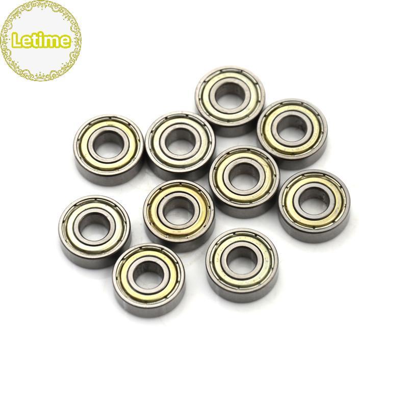 Letime 10PCS 696ZZ Deep Groove Miniature Ball Bearing 6X15X5mm โลหะ Mini Bearing TH