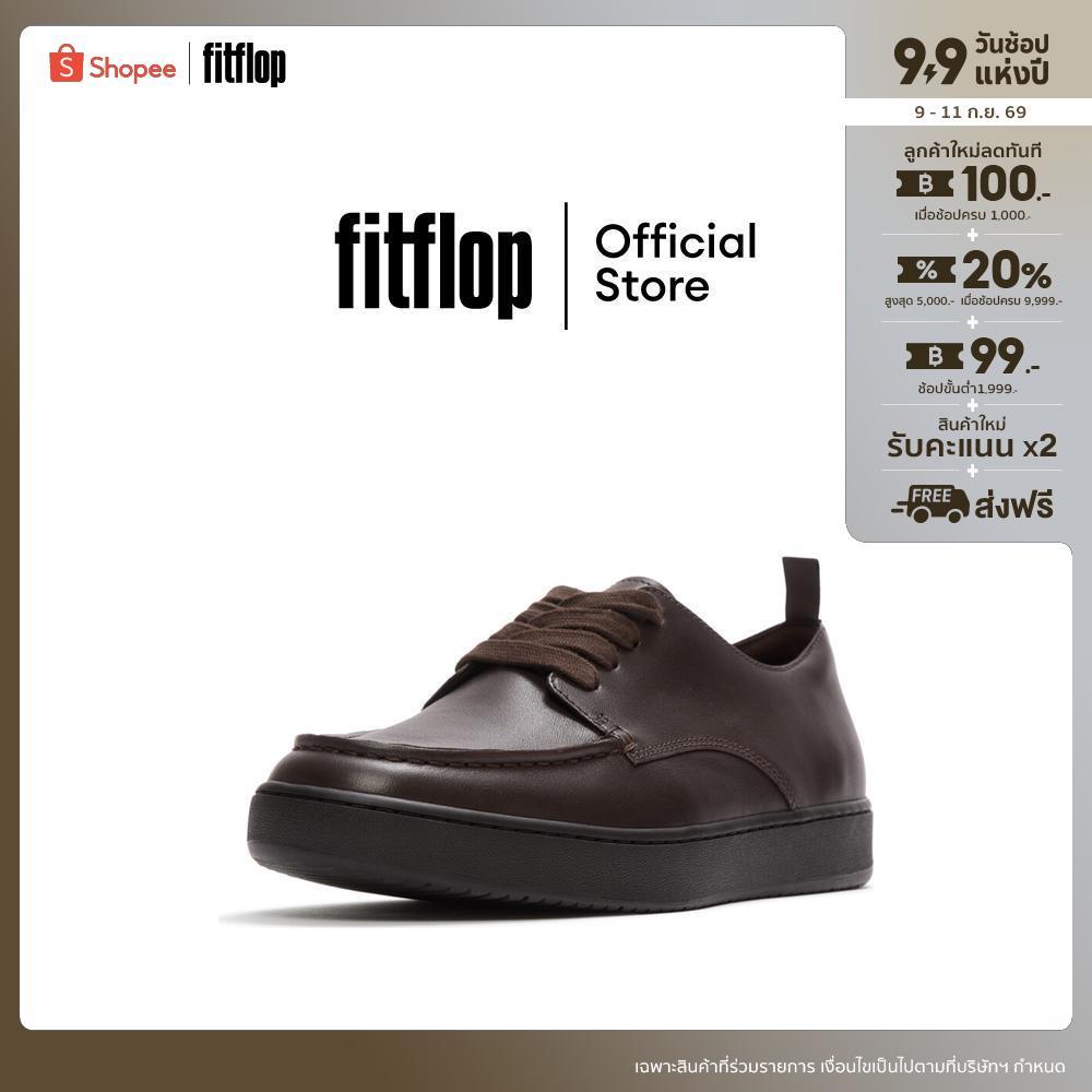 FITFLOP CRAFT-Q LEATHER MOC DERBY รองเท้าลำลองผู้ชาย รุ่น A0C-167 สี BROWN