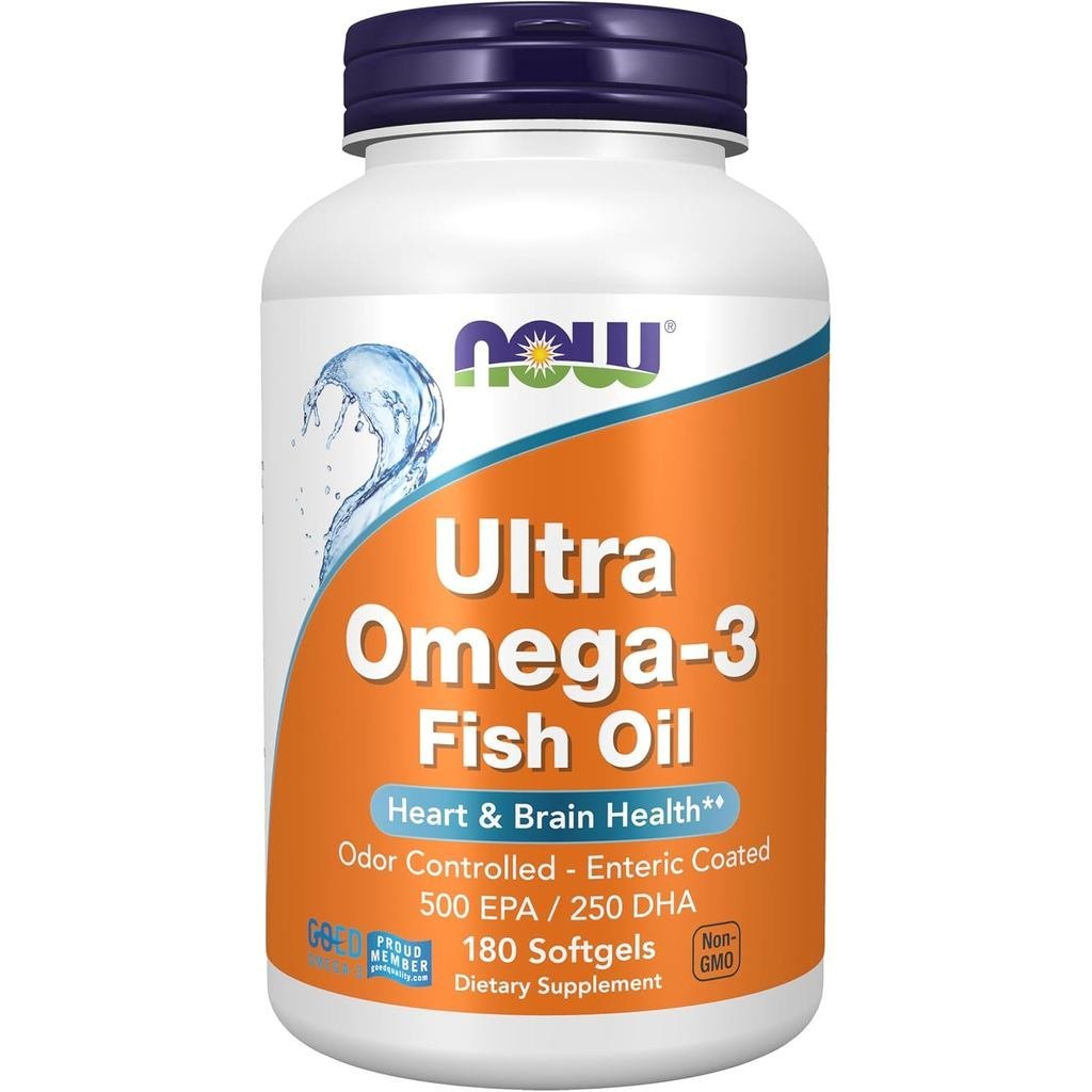 NOW s Omega3 กลั่นโมเลกุล 180 ซอฟท์เจล