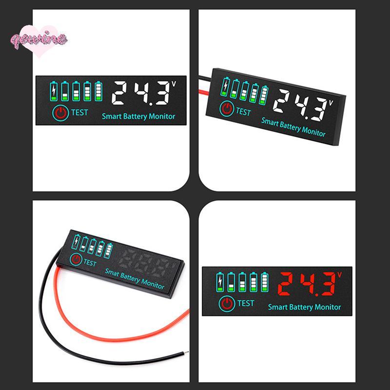 [qowine] DC 7-55V Universal Battery Charge Indicator Panel LED Indicator Acid Battery Voltage Charge