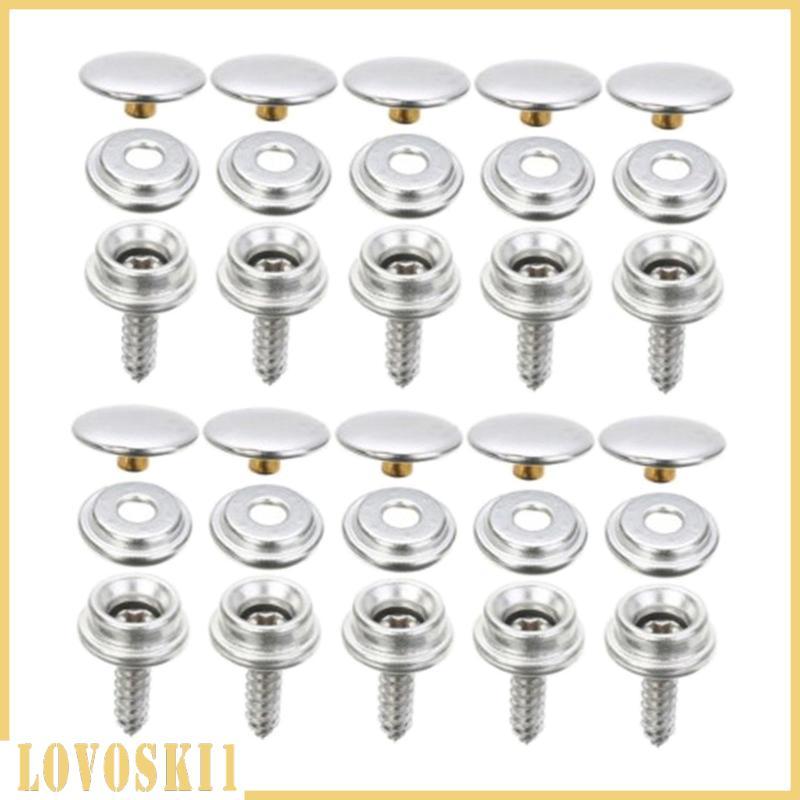 [Lovoski1] Metal Snaps Buttons Snaps Set for Leather Bags Portable Canvas Snaps Set Jeans Jackets St