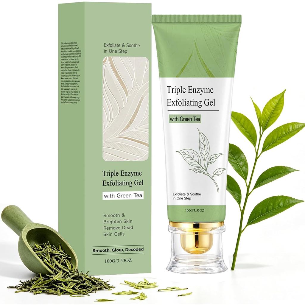 Tri-Action Enzyme Exfoliating Gel-Green Tea Water Herbal Exfoliating Gel