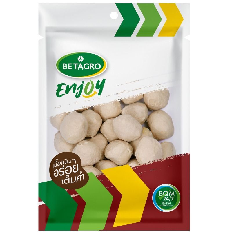 เบทาโกรลูกชิ้นปรุงรสหมูผสมไก่ 200กรัม Betagro Pork And Chicken Meatball 200g.