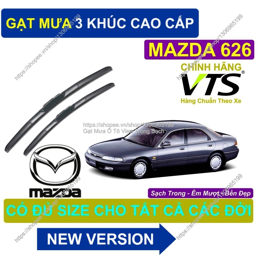 ที่ปัดน้ําฝน 3-Segment ระดับพรีเมี่ยม - ที่ปัดน้ําฝนสําหรับ Mazda 626 - ที่ปัดน้ําฝน Mazda 626 คู่ -