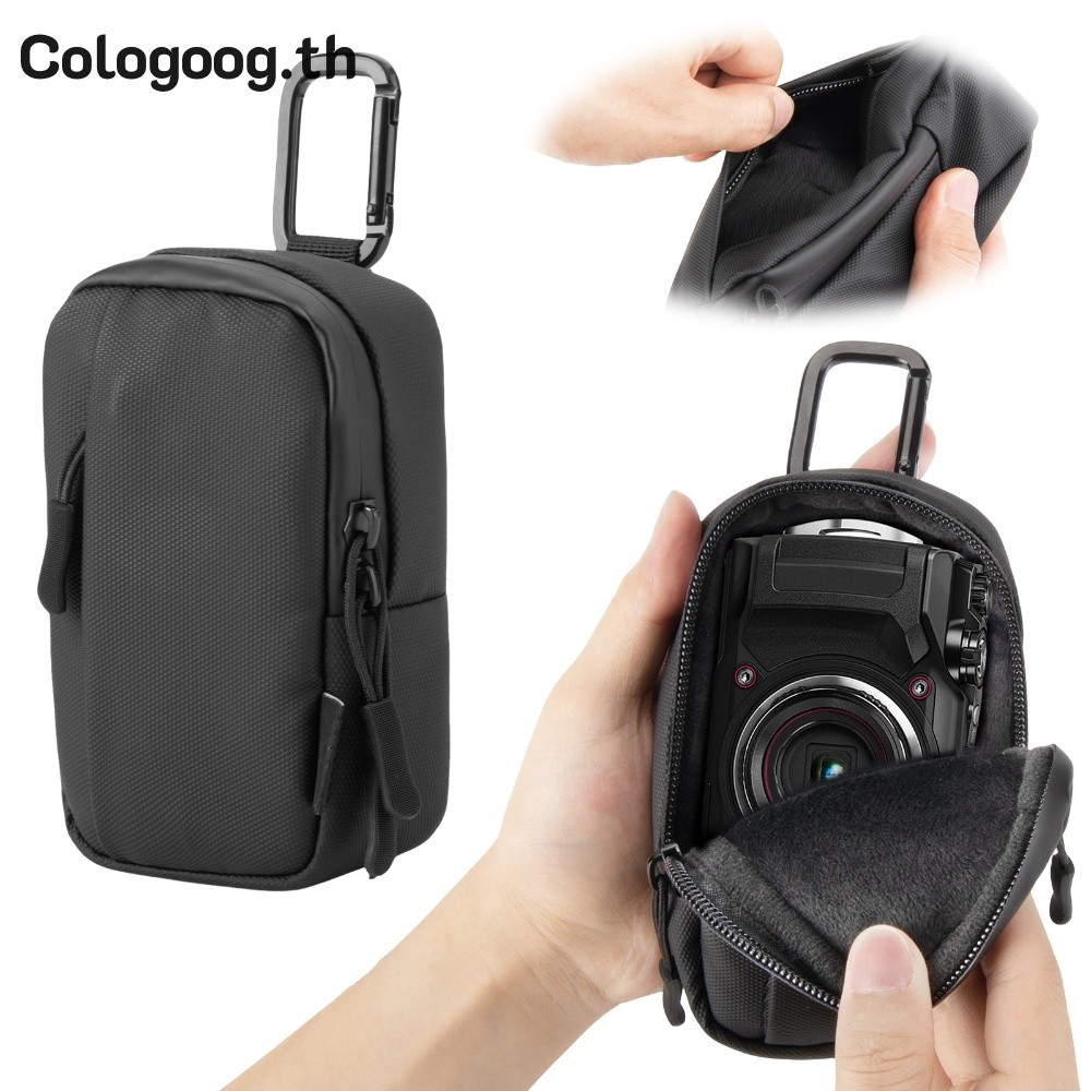 กระเป๋ากล้องไนลอนบุนวมสําหรับ OM System TG-7 TG-6 TG-5 TG-4 [cuog.th]