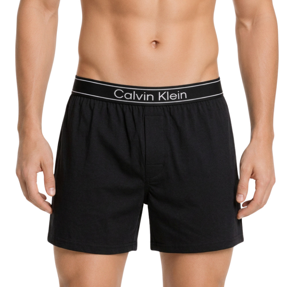 CALVIN KLEIN กางเกงบ๊อกเซอร์ผู้ชาย Viscose Cotton Blend ทรง Boxer แพ็ค 3 ชิ้น รุ่น NP2840O UB1-สีดำ รูปที่ 8