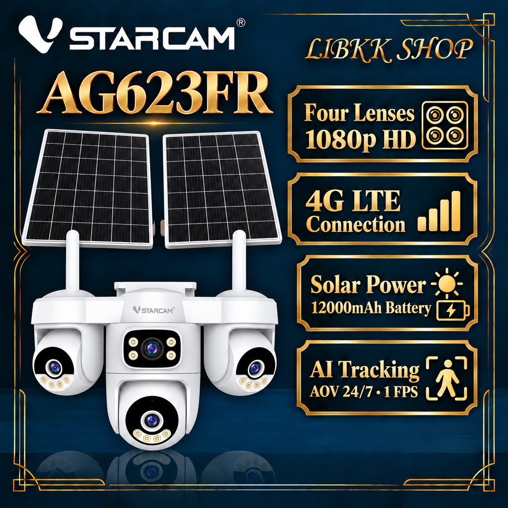 VSTARCAM AG623FR AOV Solar camera 1080P X4 4G iP Camera กล้องวงจรปิดไร้สาย