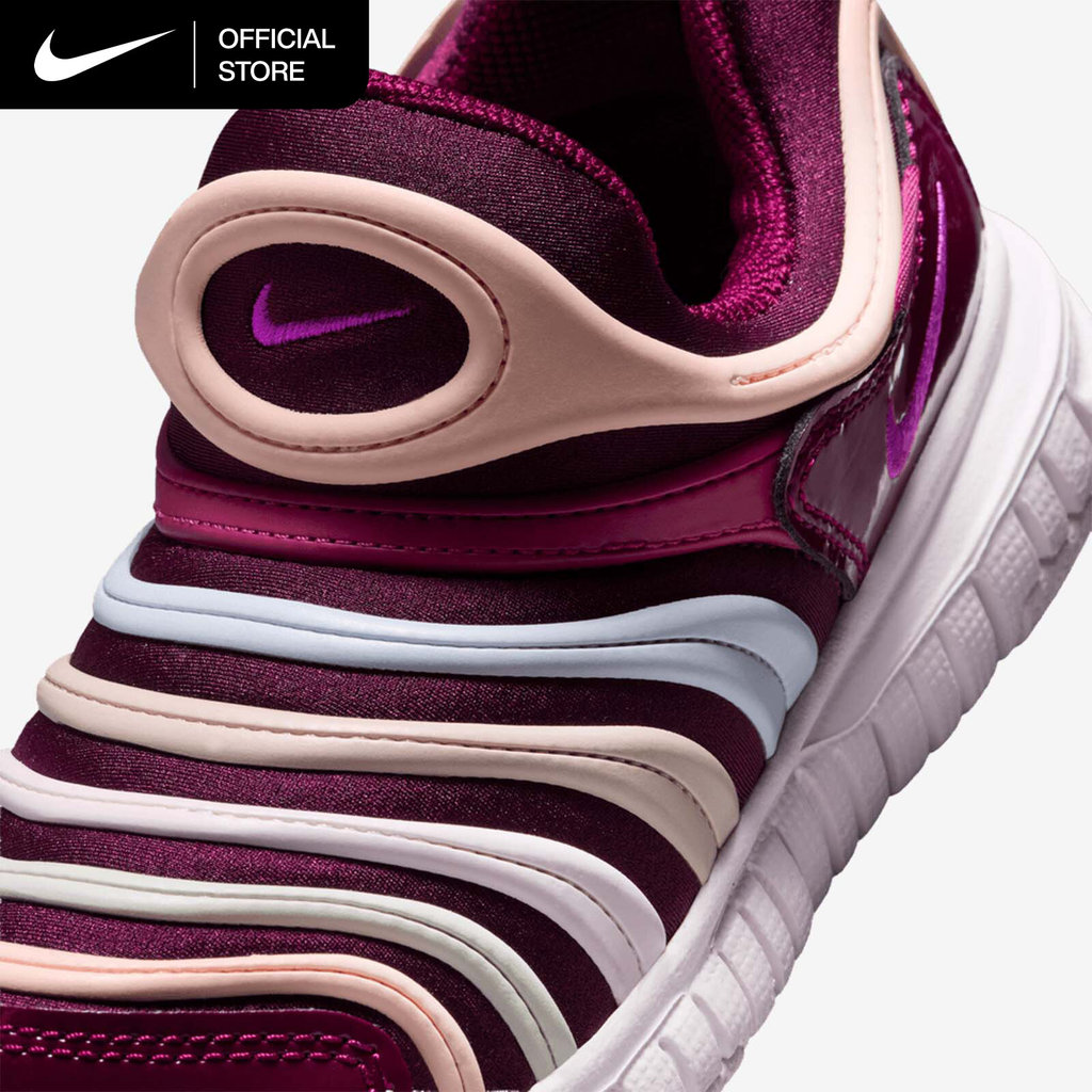 NIKE حذاء أطفال Dynamo Free سهل الارتداء — عنابي — صورة 7