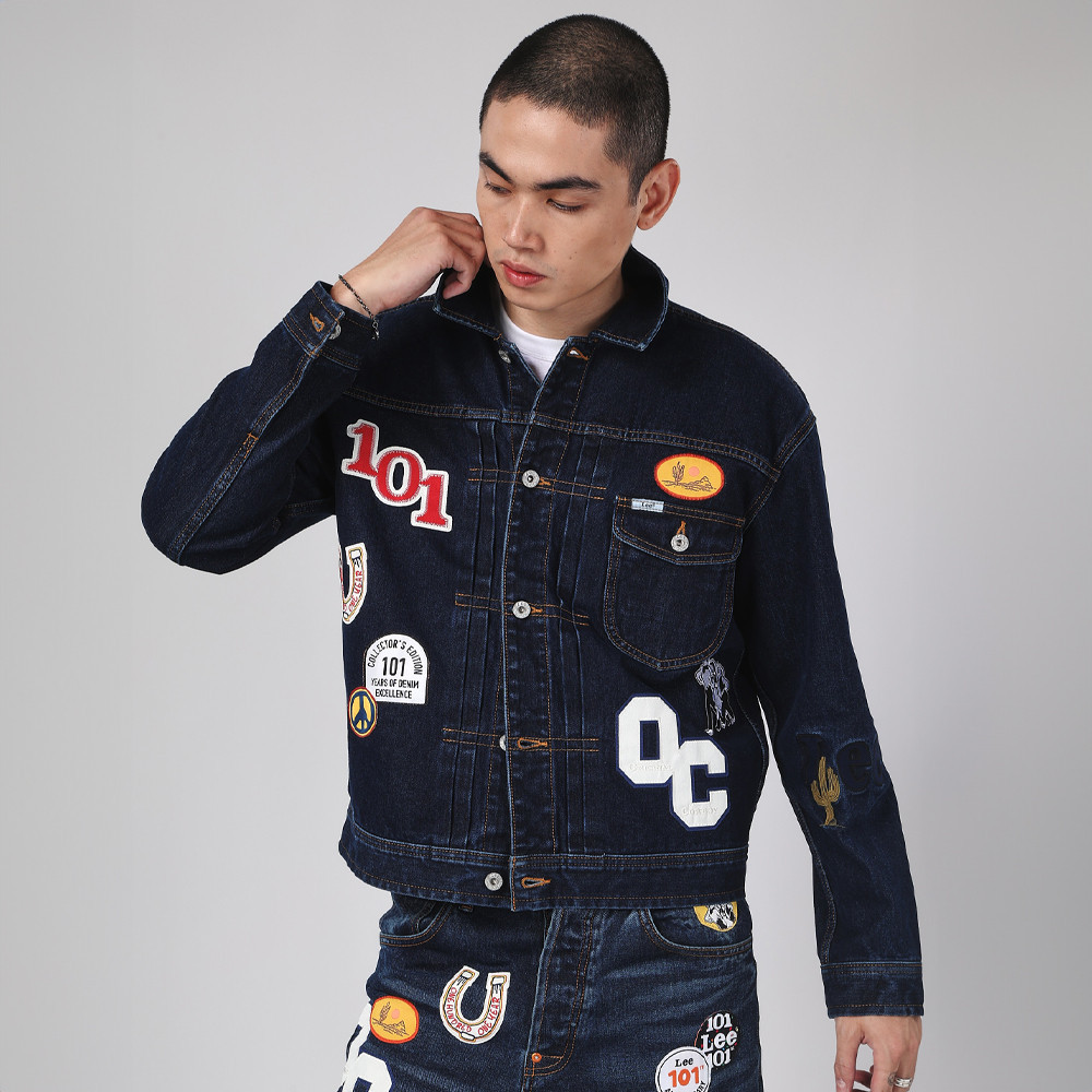 LEE جاكيت جينز رجالي Comfort مجموعة 101 — داكن — صورة 3