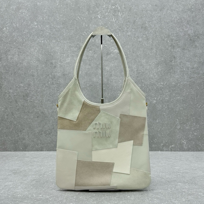 เกรดแท้ | ᴍɪᴜ ᴍɪᴜ Ivy Patchwork Leather Tote 5BG231