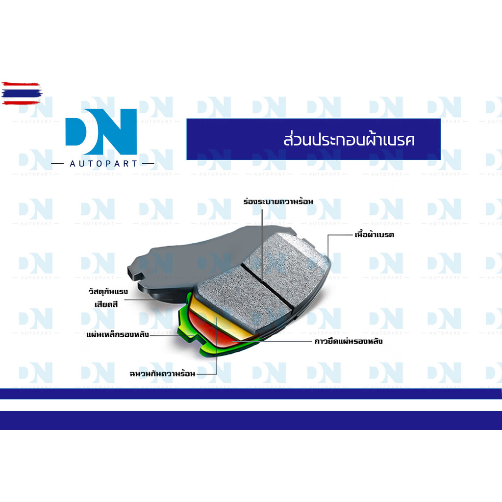ผ้าเรค CITY, Type - Z year 1997 - 2001 ผ้าดิสเรคหน้า ซิตี้ พ.ศ. 2540 - 2544 DM - 171