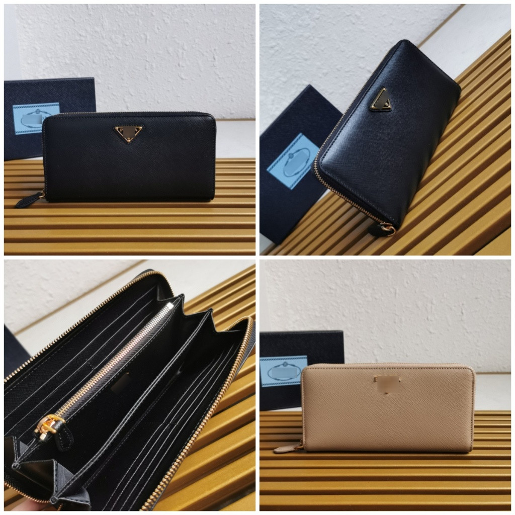 Pre order ราคา3000 PPP 1ML506 single zipper wallet กระเป๋าสตางค์ หนังแท้ Size20*10.3cm