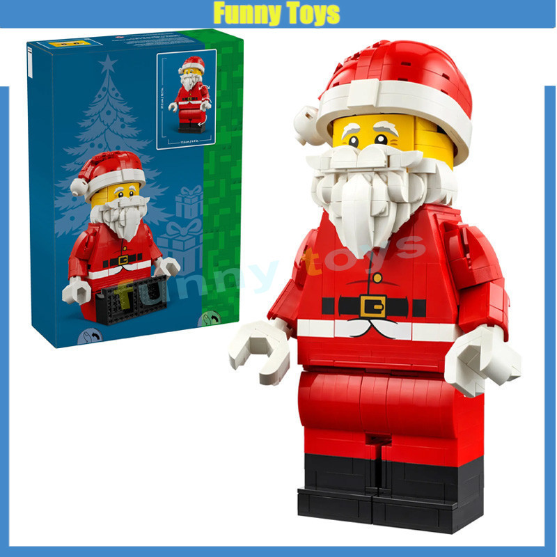 40820, Up-Scaled Santa Minifigure,Building Blocks ของเล่นของขวัญสําหรับเด็กชายและเด็กหญิง