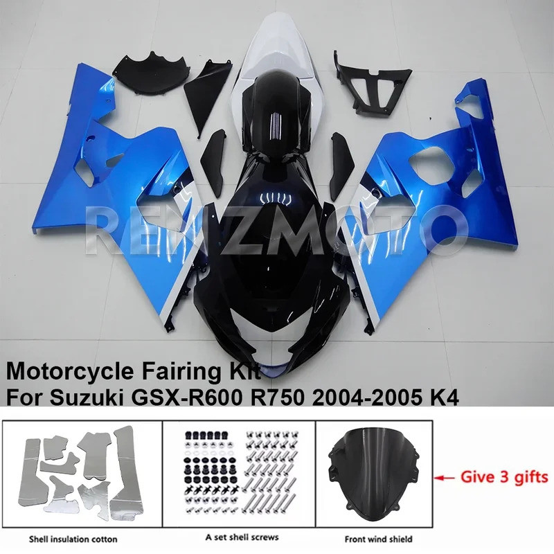 For SUZUKI GSXR 600 750 04-05 K4 K5 Fairing R/Z S4GC07 Motorcycle Set Body Kit decoration Plastic Gu