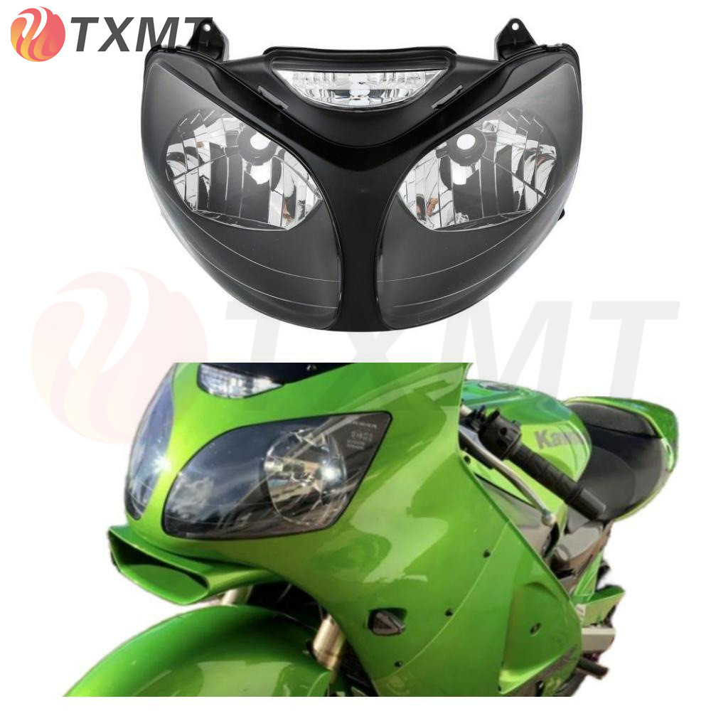 เหมาะสําหรับ Kawasaki ZX12R ZX-12R ZX1200 00-01 ไฟหน้าไฟหน้าไฟหน้าชุดไฟหน้า