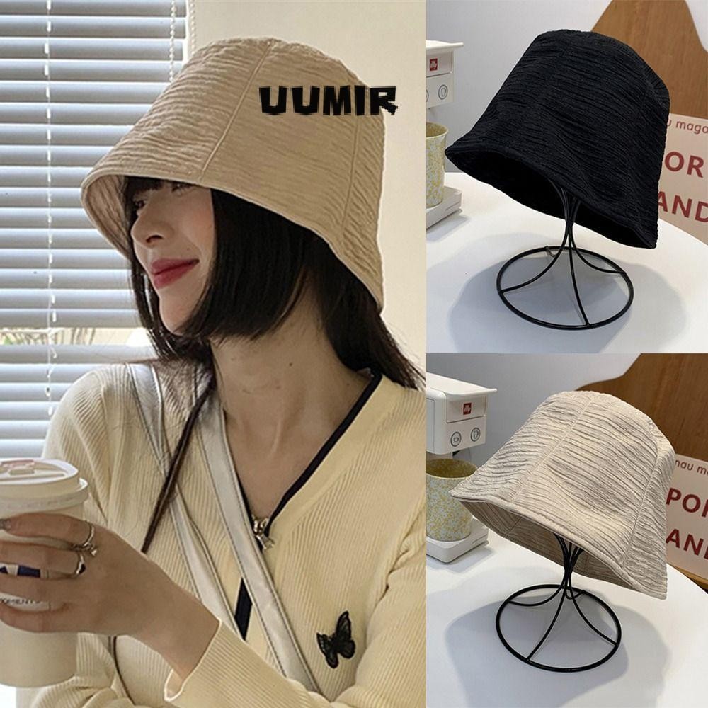 UUMIR   หมวกบักเก็ต กันแดด แฟชั่นฤดูร้อน สําหรับเด็กผู้หญิง