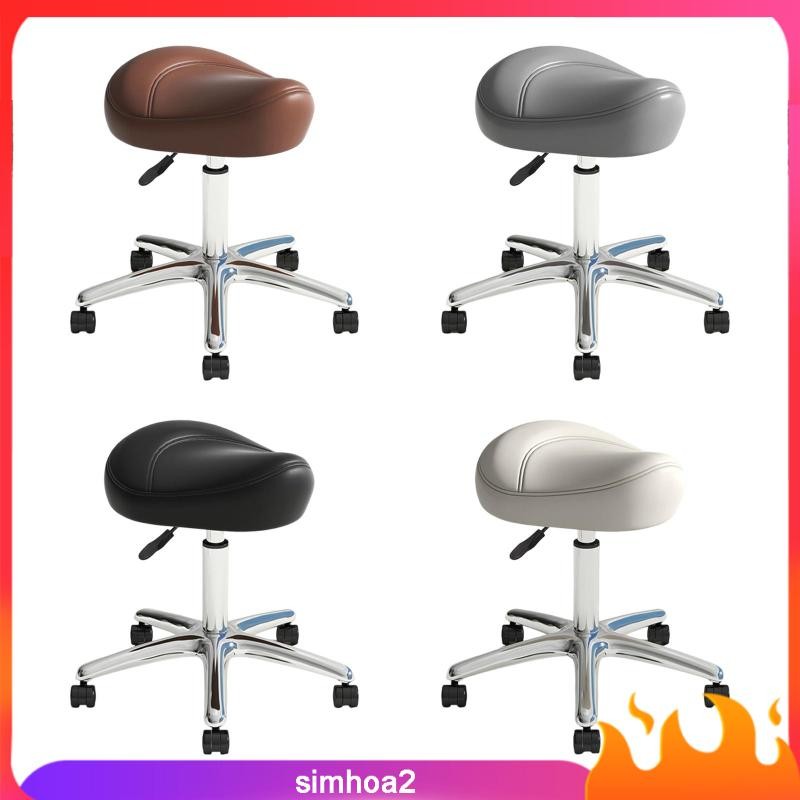 [Simhoa2] สตูลอานอเนกประสงค์ Ergonomic ปรับ Heavy Duty Bar สตูลหนัง PU สําหรับ SPA ร้านกาแฟร้านตัดผม