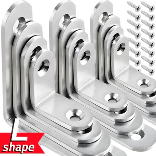 ATH 🛠ขายึดมุมรูปตัว ล สแตนเลสพร้อมสกรู ความหนา18mm-ขายึดมุมขวา 90 องศา อุปกรณ์เสริมขั้วต่อที่มั่นคงเฟอร์นิเจอร์ " NO2020