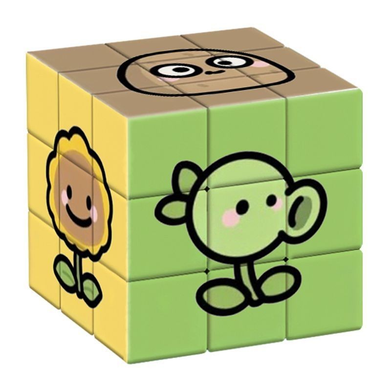 พืชเทียบกับ Zombies Third-Order Rubiks Cube Puzzle นักเรียนการ์ตูนเด็กการศึกษาของเล่นมูลค่าสูง Decom
