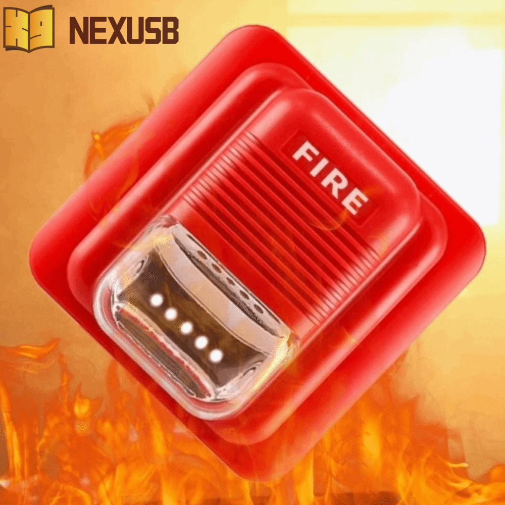 NEXUSBEAM Fire Alarm System, Wireless Technology Strobe Light Wireless Fire Alarm, Conventional Syst