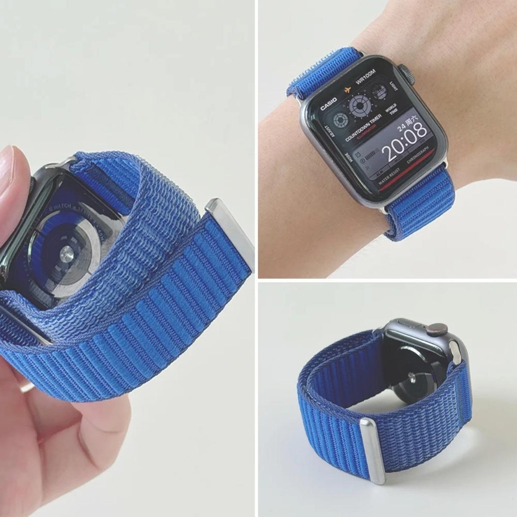 กีฬาห่วงไนลอนสําหรับ Apple Watch S11/10/9/8/7/SE/Ultra3 49 มม.IWatch Series 49 มม.46 มม.45 มม.44 มม.42/41/40 มม. - รูปที่ 2