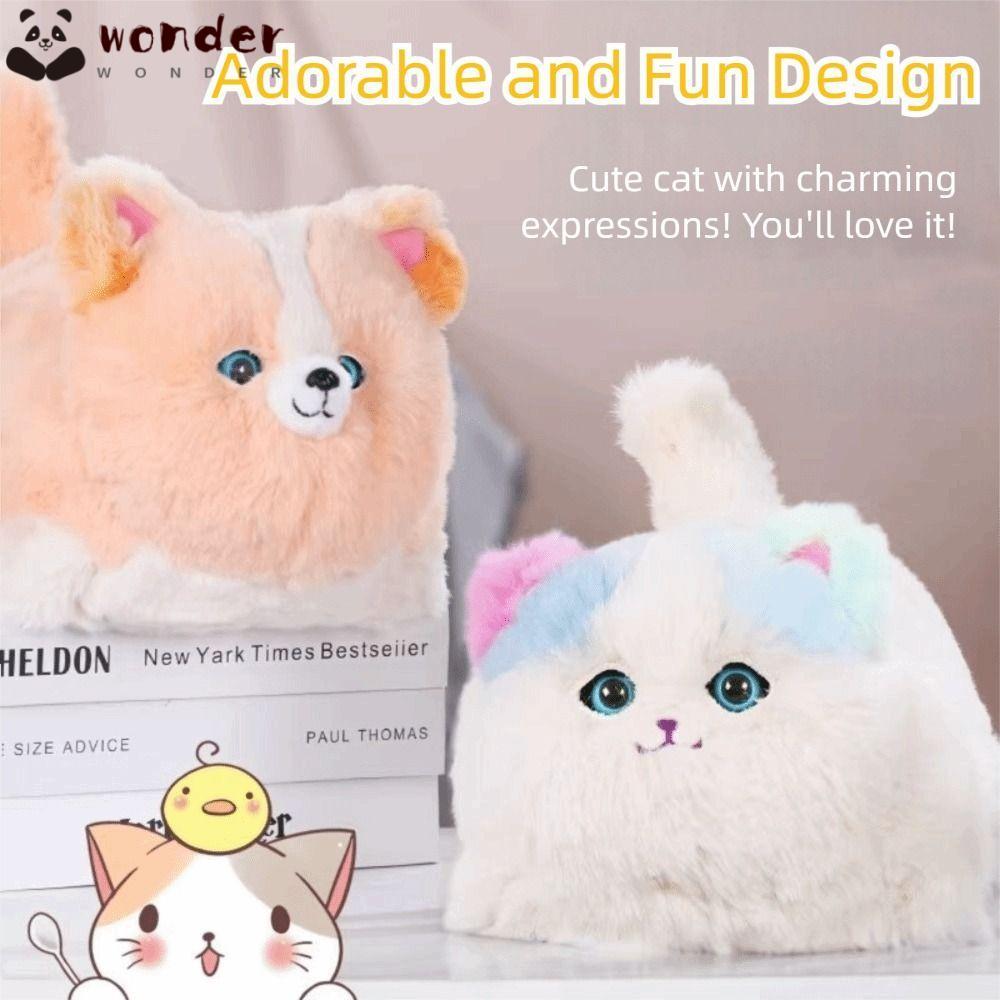 WONDER ตุ๊กตาไฟฟ้าที่สมจริง, ฟังก์ชั่นโต้ตอบไฟฟ้าขับเคลื่อน Interactive Huggy Cat, ตุ๊กตาจําลองออกแบ