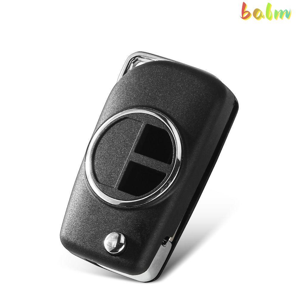 BALM Remote Key, Flip 2 ปุ่มกุญแจรถ,อุปกรณ์เสริมอัตโนมัติ Uncut HU133R/SZ11R ใบมีดพับกุญแจรถสําหรับ 