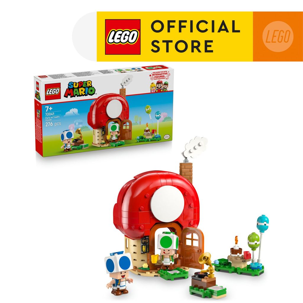 LEGO SUPER MARIO 72041 ของเล่นสร้างปาร์ตี้ที่บ้านของ Toad (276 อะไหล่)