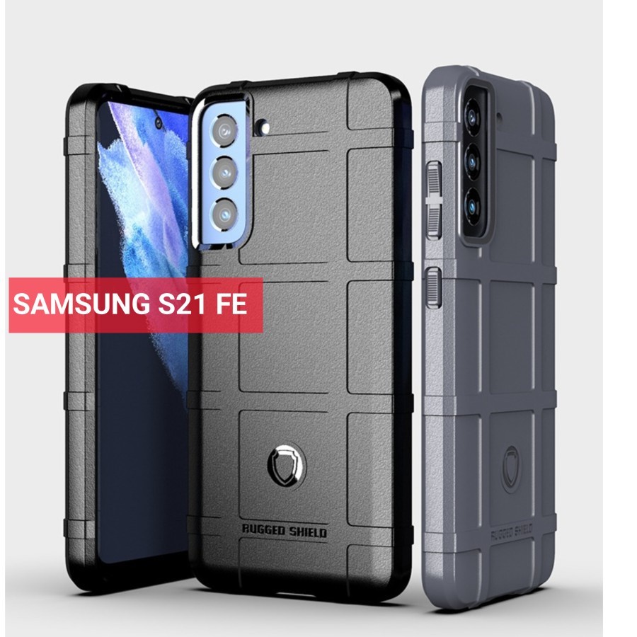 CASE SAMSUNG S21 FE S21FE Case Rugged Shield Armor Softcase Casing