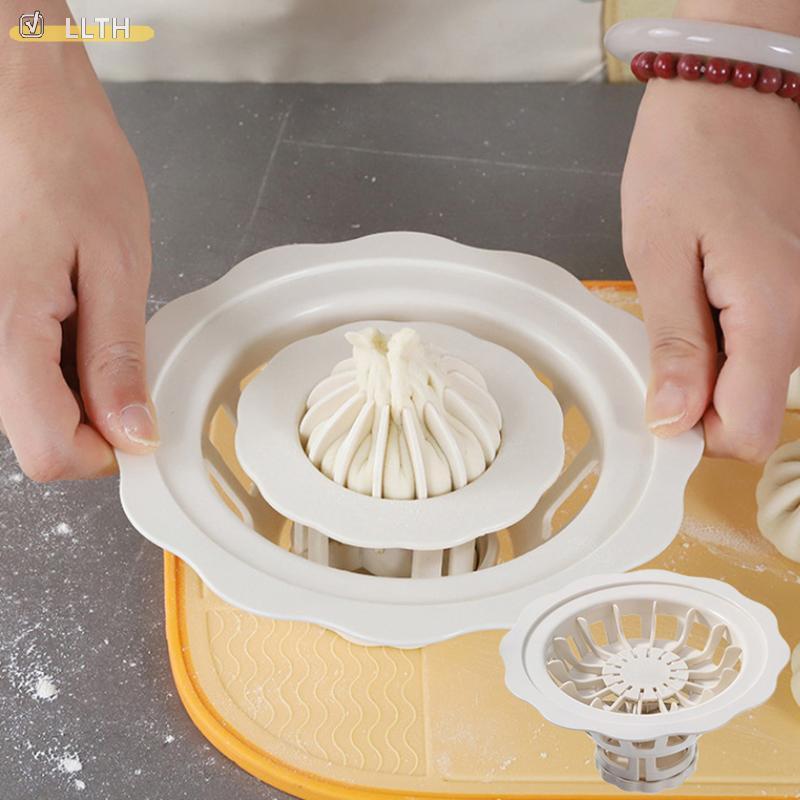 LLTH ดอกไม้รูป Baozi ทํา Mould สะดวก Fast Easy Fall โฮมเมด Dumpling Bao Siu Mai เครื่องสําหรับ DIY ค
