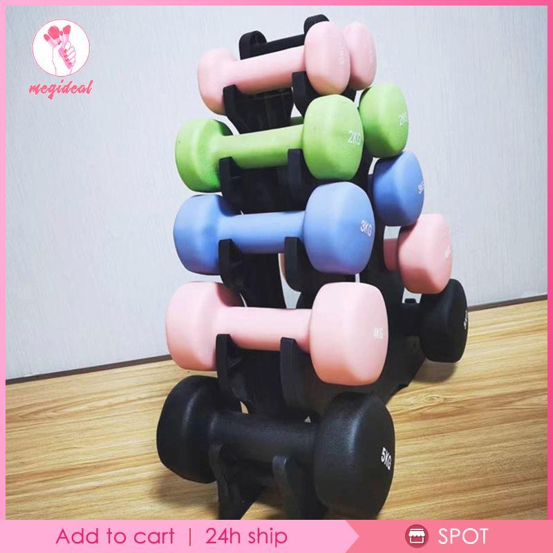 [MEGIDEAL] Dumbbells Rack Stand Organizer ตั้งพื้น Professional Pro Fitness Studio น้ําหนัก Rack Dum