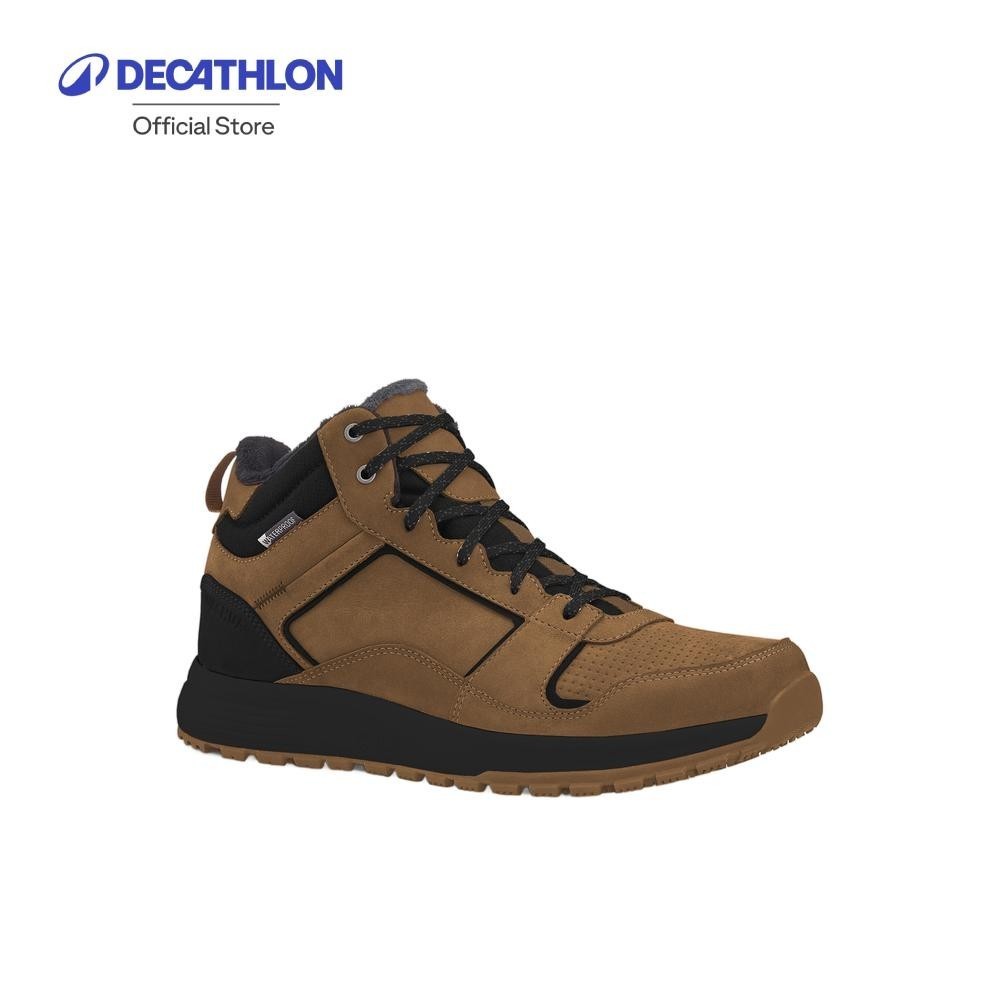 Decathlon Men’S Warm Leather Hiking Boots รองเท้าหนังผู้ชายหุ้มข้อ กันหนาว กันน้ำ เดินป่า รุ่น SH500