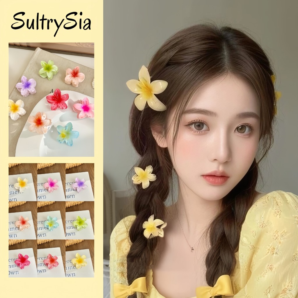 SultrySia กิ๊บติดผม TM-3 กิ๊บหนีบผม ลายดอกไม้ สไตล์ฮาวาย ยุโรป และอเมริกา ฟิลคาวาอี้ เครื่องประดับผม