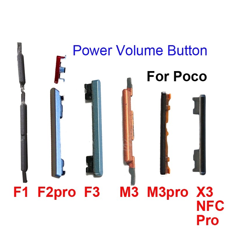 เปลี่ยนปุ่มปรับระดับเสียงไฟสําหรับ Poco F1 F2 F3 M3 X3 NFC Pro