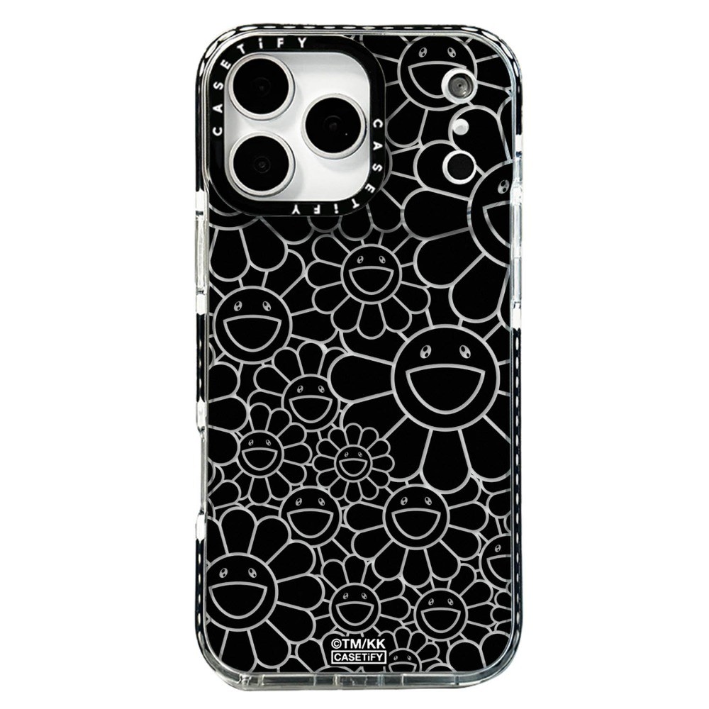 เคสโทรศัพท์ดอกทานตะวันสีดําสําหรับ ไอโฟน 17 มือโปร สูงสุด 17อากาศ 16 15 14 13 12 11 กันกระแทกป้องกันปลอก - รูปที่ 3