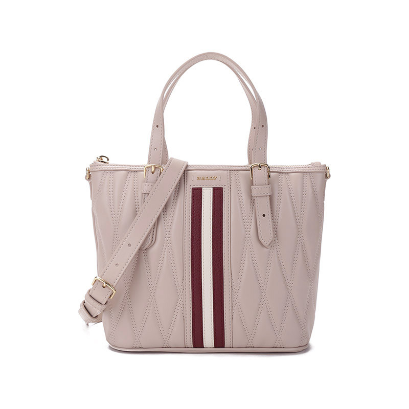 [ดําเนินการด้วยตนเอง] Bally Ladies Bally Leather Portable One-Shoulder Messenger Tote Bag DAMIRAH SM