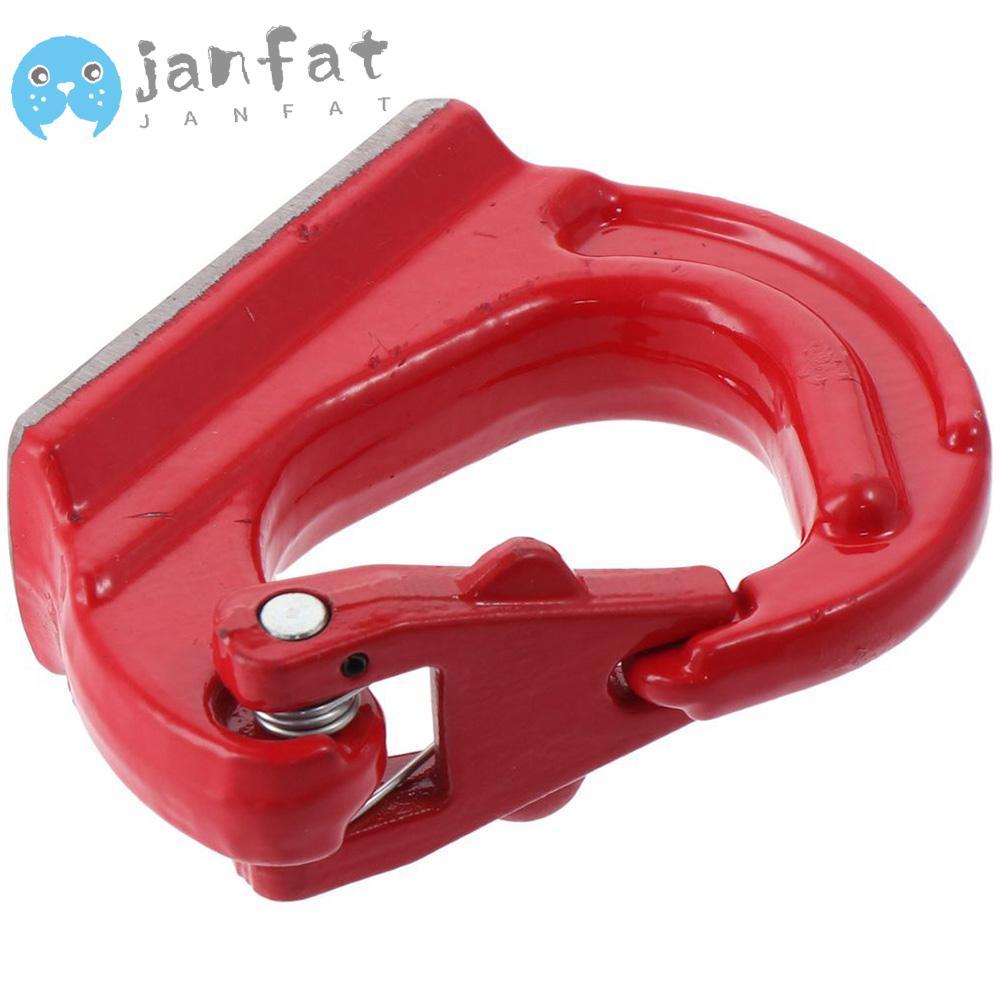 JANFAT ตะขอยกสําหรับงานหนัก, โลหะผสมเหล็ก 2T G80 ตะขอยึดเชื่อม, ความจุ 4400lbs พร้อมตะขอเชื่อมสีแดงส