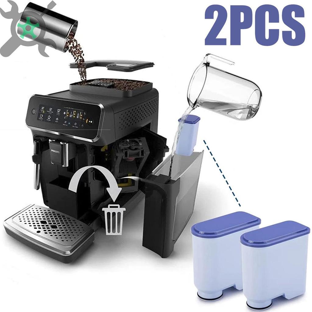 2 ชิ้นกรองกาแฟใช้งานร่วมกับ AquaClean Saeco CA6903/10/22/00/47/01 เปิดใช้งานคาร์บอน Softener เครื่อง