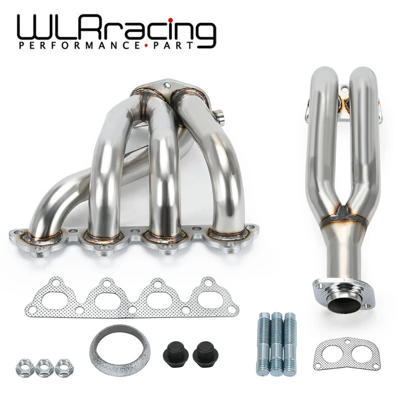 QQ หัวท่อไอเสียสเตนเลสสตีลสำหรับรถ Honda Civic 88-00สำหรับ Honda CRX 88-91 Honda CRX D-Series EH EG 