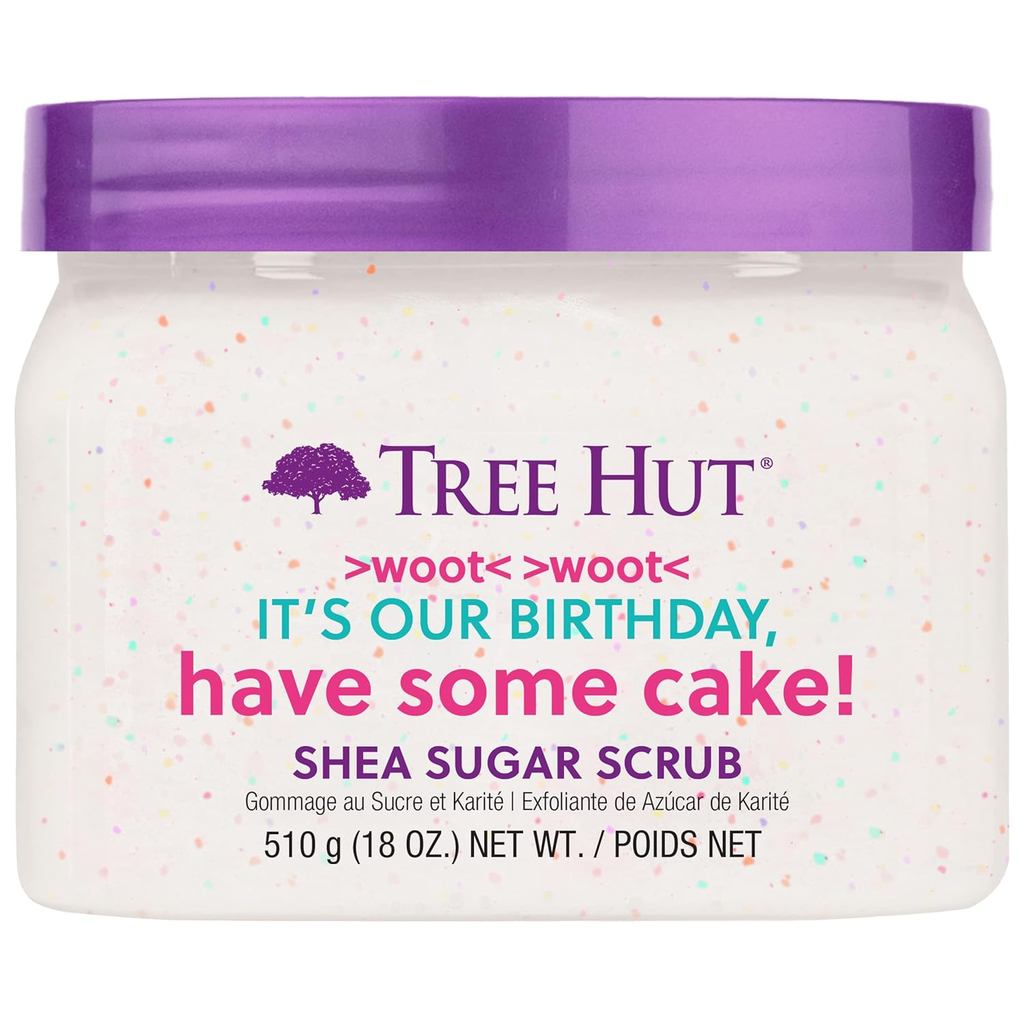 Tree Hut Exfoliating Shea Sugar Scrub เค้กวันเกิด 18 ออนซ์